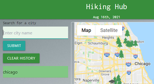 Hiking Hub Screenshot